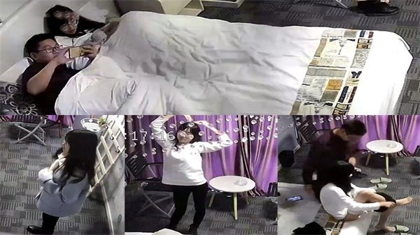 精品旅馆偷拍泄密理工科学长安慰失恋学妹_