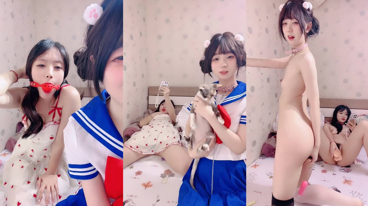 颜值嫩妹【邪恶双马尾】直播录播高颜值在线自慰3 (5)